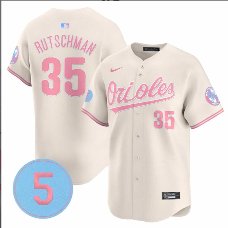 Men Baltimore Orioles #35 Rutschman Cream  2024 Nike MLB jersey->indianapolis colts->NFL Jersey